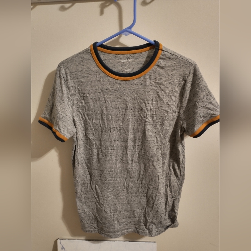 Goodfellow Yellow/Blue/Grey T-Shirt